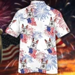 Happy Independence Day USA - 3d Awesome German Shepherd Hawaiian Shirts, Hoodie, Zip Hoodie, Hoodie Dress, Sweatshirt All Over Print