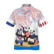 Happy Independence Day USA - 3d Giant Panda Hawaiian Shirts, Hoodie, Zip Hoodie, Hoodie Dress, Sweatshirt All Over Print