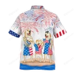 Happy Independence Day USA - 3d Cute Labrador Hawaiian Shirts, Hoodie, Zip Hoodie, Hoodie Dress, Sweatshirt All Over Print
