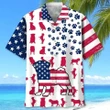 Happy Independence Day USA - 3d Pug Hawaiian Shirt, Hoodie, Zip Hoodie, Hoodie Dress, Sweatshirt All Over Print