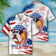 Happy Independence Day USA - 3d Bulldog Hawaiian Shirts, Hoodie, Zip Hoodie, Hoodie Dress, Sweatshirt All Over Print
