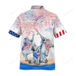 Happy Independence Day USA - 3d Elephant Hawaiian Shirts, Hoodie, Zip Hoodie, Hoodie Dress, Sweatshirt All Over Print