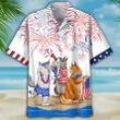 Happy Independence Day USA - 3d Funny Maine Coon Cat Hawaiian Shirts, Hoodie, Zip Hoodie, Hoodie Dress, Sweatshirt All Over Print