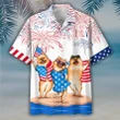 Happy Independence Day USA - 3d Funny Pomeranian Hawaiian Shirts, Hoodie, Zip Hoodie, Hoodie Dress, Sweatshirt All Over Print