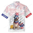 Happy Independence Day USA - 3d Funny Pug And Beer Hawaiian Shirts, Hoodie, Zip Hoodie, Hoodie Dress, Sweatshirt All Over Print