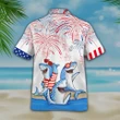 Happy Independence Day USA - 3d Funny Shark Hawaiian Shirts, Hoodie, Zip Hoodie, Hoodie Dress, Sweatshirt All Over Print
