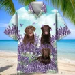 Happy Birthday 2022 - 3d Chocolate Labrador Lavender Hawaiian Shirt, Hoodie, Zip Hoodie, Hoodie Dress, Sweatshirt All Over Print