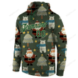 Customized Christmas Gift, Labour Day Gift Ideas 3d Hoodie, Zip Hoodie, Hoodie Dress, Sweatshirt Stitched Green Green-Cream Christmas Personalized All Over Print