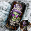 Personalized Happy Halloween, Birthday Gift Tumbler Cup Zero F Given Halloween Smoke Skull - Customized Stainless Steel Tumbler