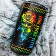 Happy Halloween, Birthday Gift Tumbler Cup Zero Fcks Given Colorful Rose Skull Stainless Steel Tumbler
