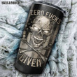 Happy Halloween, Birthday Gift Tumbler Cup Zombie Skull Zero F Given Flag Stainless Steel Tumbler