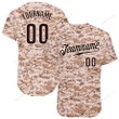 Customized Merry Christmas, Happy New Year Gift Ideas Baseball Jersey Camo Brown-White Authentic Salute To Service Personalized Baseball Shirt