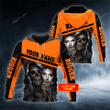 Customized Name Happy Halloween 3d Hoodie, Zip Hoodie, Hoodie Dress, Sweatshirt Skeleton Mask Ghost Skull Personalized All Over Print