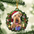 Airedale Terrier Ornament - Christmas Gift For Family, For Her, Gift For Him, Gift For Pets Lover Ornament.