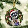 Husky Ornament - Christmas Gift For Family, For Her, Gift For Him, Gift For Pets Lover Ornament.