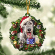 Irish Wolfhound Ornament - Christmas Gift For Family, For Her, Gift For Him, Gift For Pets Lover Ornament.