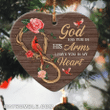 Jesus Cardinal God Has You Christmas Heart Ceramic Ornament - Christmas Gift For Family, For Her, Gift For Him Two Sided Ornament
