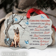 German Shepherd I Can Only Imagine Christmas Medallion Metal Ornament - Christmas Gift For Family, For Her, Gift For Him Two Sided Ornament