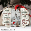 Jesus Every Moment, Thank God Christmas Medallion Metal Ornament - Christmas Gift For Family, For Her, Gift For Him Two Sided Ornament