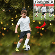 Custom Soccer Player Image Ornament - Christmas Gift 2022 For Family, Gift For Man & Women Ornament