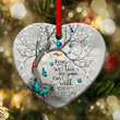 Butterfly Those We Love Christmas Heart Ceramic Ornament - Christmas Gift For Family, For Her, Gift For Him Two Sided Ornament