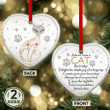 Cat Advice Christmas Heart Ceramic Ornament - Christmas Gift For Family, For Her, Gift For Him Two Sided Ornament