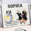 Merry Christmas & Happy New Year Custom Inspirational & Motivational Wall Art Unique Volleyball Photo Frame, Volleyball Player - Personalized Canvas Print Home Decor