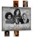 Merry Christmas & Happy New Year Custom Inspirational & Motivational Art Unique Gift for Mother, Merge Multiple Photos, Combine Photos - Personalized Canvas Print Home Decor