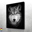 Merry Christmas & Happy New Year Inspirational & Motivational Art Unique Alone Wolf - Canvas Print Home Decor