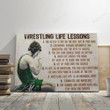 Merry Christmas & Happy New Year Inspirational & Motivational Art Wrestling Life Lessons - Canvas Print Home Decor