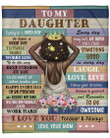 Merry Christmas & Happy New Year African American Have A Great Day Mom To Daughter Fleece Blanket