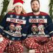 Merry Christmas & Happy New Year Custom 3d Ugly Christmas Sweatshirt Best Dog Mom Dog Dad Pet Lovers Personalized Aparel All Over Print