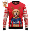 Merry Christmas & Happy New Year Custom 3d Ugly Christmas Sweatshirt Golden Retriever Personalized Aparel All Over Print