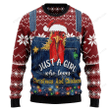 Merry Christmas & Happy New Year 3d Ugly Christmas Sweatshirt Just A Girl Who Loves Christmas And Chickens Aparel All Over Print