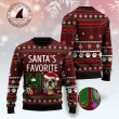 Merry Christmas & Happy New Year 3d Ugly Christmas Sweatshirt Bulldog Santa‘s Favorite Ho Aparel All Over Print