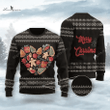 Merry Christmas & Happy New Year 3d Ugly Christmas Sweatshirt Heart Wool Knitted Aparel All Over Print