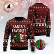 Merry Christmas & Happy New Year 3d Ugly Christmas Sweatshirt Pit Bull Santa‘s Favorite Ho Aparel All Over Print