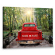 Merry Christmas & Happy New Year Custom Inspirational & Motivational Art Unique Anniversary Gift For Husband Pickup Truck - Personalized Canvas Print Home Decor