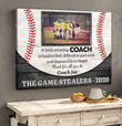 Merry Christmas & Happy New Year Custom Inspirational & Motivational Art Unique Gift Idea For Baseball Coach - Personalized Canvas Print Home Decor