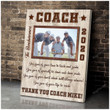 Merry Christmas & Happy New Year Custom Inspirational & Motivational Art Unique Thank You Coach - Personalized Canvas Print Home Decor