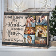 Merry Christmas & Happy New Year Custom Inspirational & Motivational Art Unique Gift For Couples Photo Collage - Personalized Canvas Print Home Decor