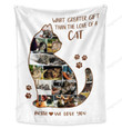 Merry Christmas & Happy New Year Custom Cat Photo Collage Gift Personalized Fleece Blanket