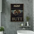 Merry Christmas & Happy New Year Inspirational & Motivational Art Unique Bear Nice Butt - Bathroom Canvas Print Home Decor