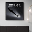 Merry Christmas & Happy New Year Inspirational & Motivational Art Unique Mindset is Everything Chess Office Decor - Canvas Print Home Decor