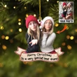 Merry Christmas & Happy New Year Custom Funny Bestie Photo Christmas Ornament - Personalized Christmas Gift For Family, For Her, Gift For Him