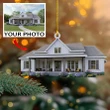Custom House Photo Ornament - Christmas Gift 2022 For Family, Gift For Man & Women