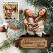 Custom Sisters Photo Ornament - Christmas Gift 2022 For Family, Gift For Man & Women Ornament