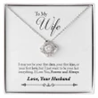 Valentine's Day Gift 2023, Anniversary Gift, Gift To My Wife From Husband - First Day Love Knot Necklace