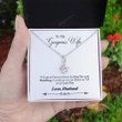 Valentine's Day Gift 2023, Anniversary Gift, Gift To My Gorgeous Wife, Necklace For Wife, Gift For Wife Birthday - If I Had Alluring Beauty Necklace