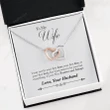 Valentine's Day Gift 2023, Anniversary Gift, Gift To My Wife, Necklace For Wife, Gift For Wife Birthday - I May Not Be Double Heart Necklace